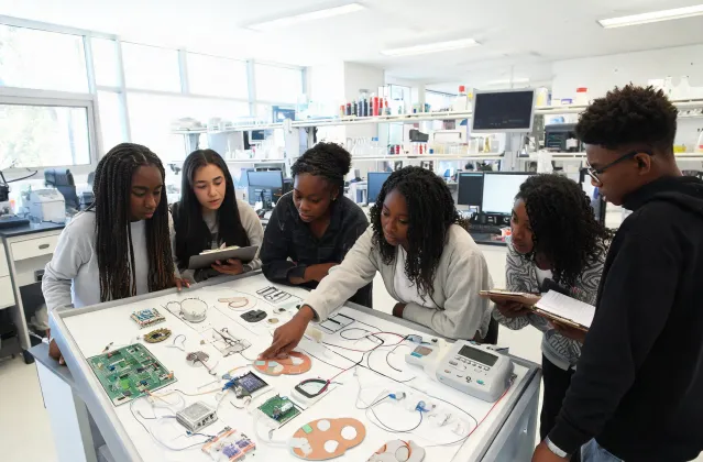HBCU biomedical engineering students